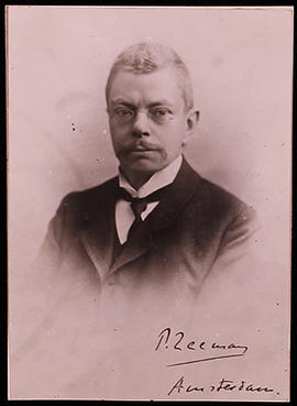 Zeeman Pieter, ritratto con autografo
